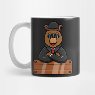 Mafia Bear Cartoon Mascot Mug